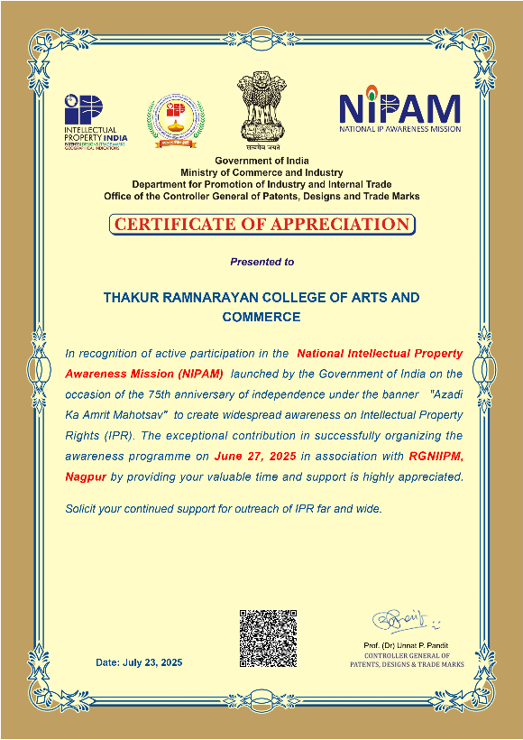 NIPAM Appreciation Award