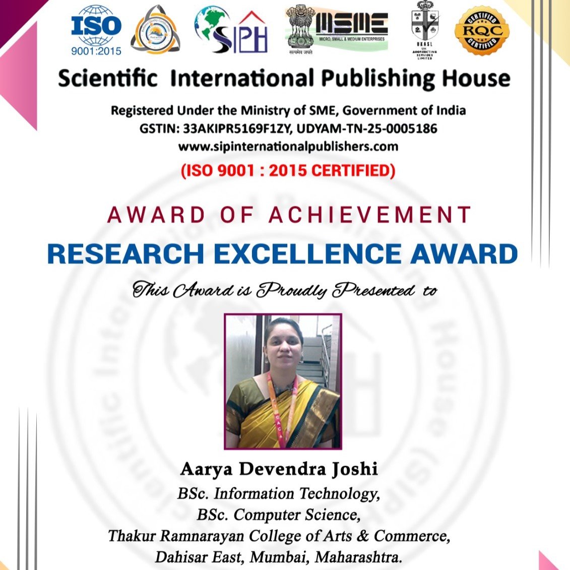 Research Excellence Award