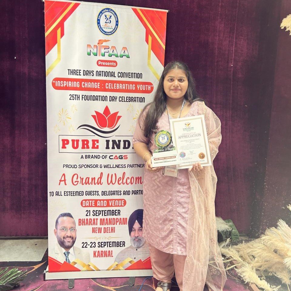 Young Community Champion Award by NIFAA