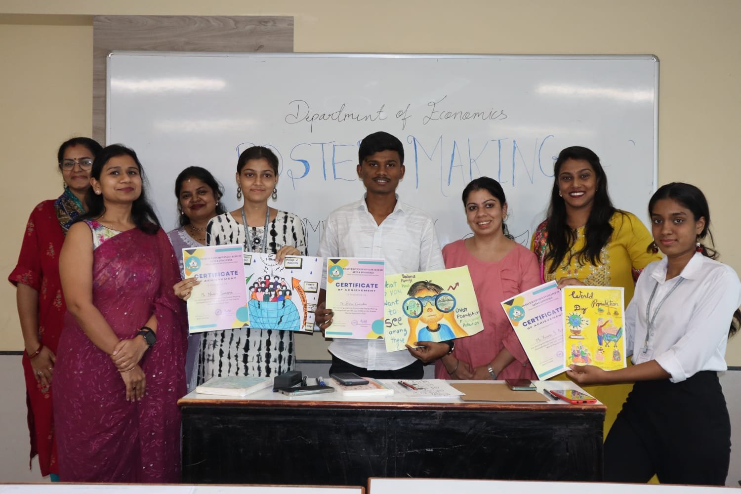 B. A. (Economics)-Poster Making Competition - World Population Day