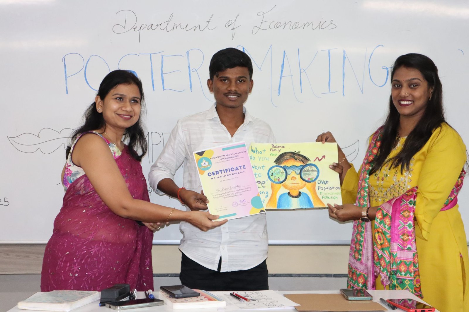B. A. (Economics)-Poster Making Competition - World Population Day
