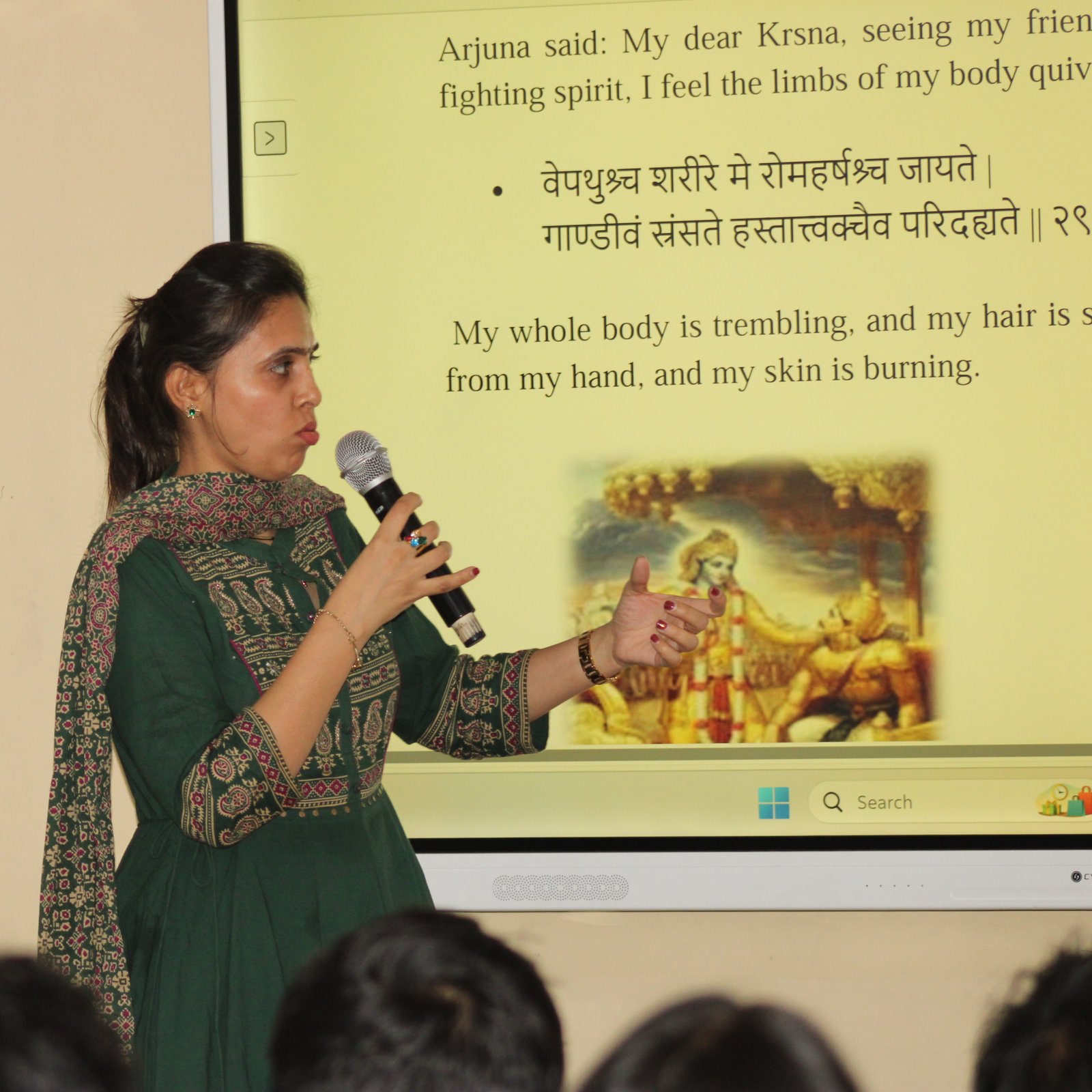 B.A.F. – A  seminar on "Arjuna’s Case Study: Overcoming Stress Without Medicine in Ancient India”