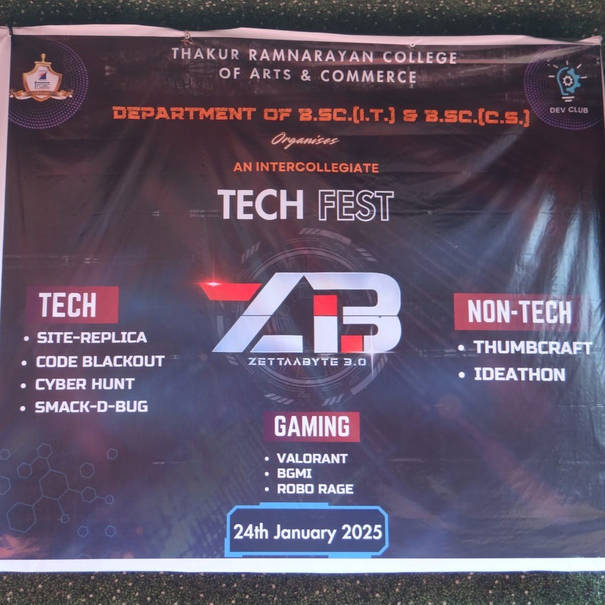 ZETTAABYTE 3.0 - B.Sc. I.T. & B.Sc. C.S Department