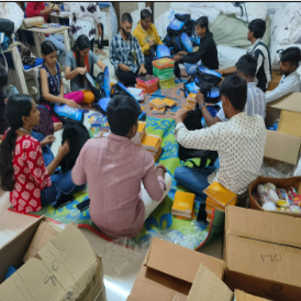 Lighting the Path of Learning: Aashayein Kit Packing Drive
