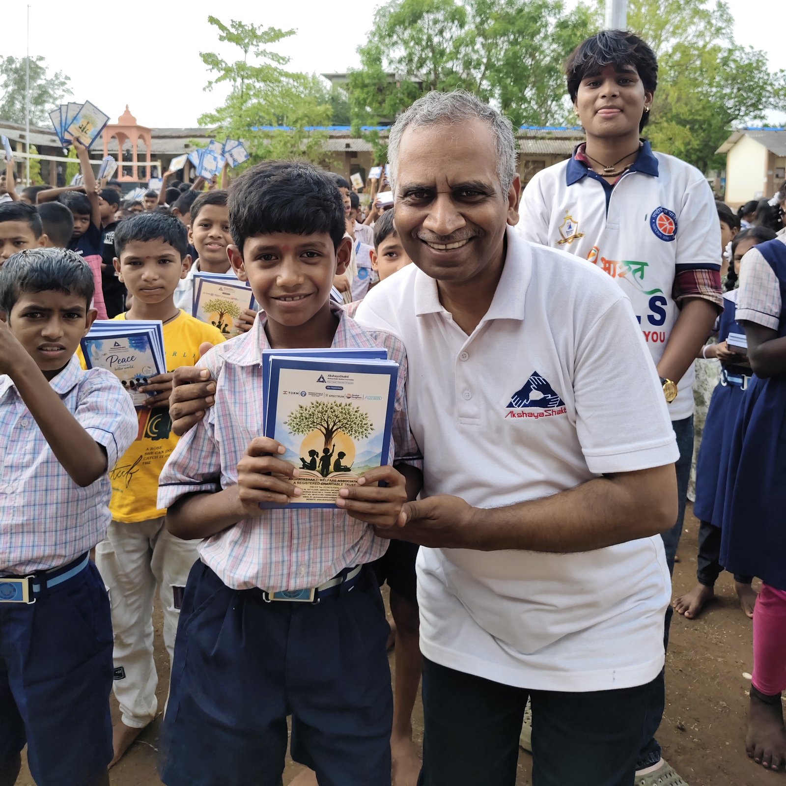 Reaching Every Child, Inspiring Every Dream- AkshayVidya Notebook Distribution Drive