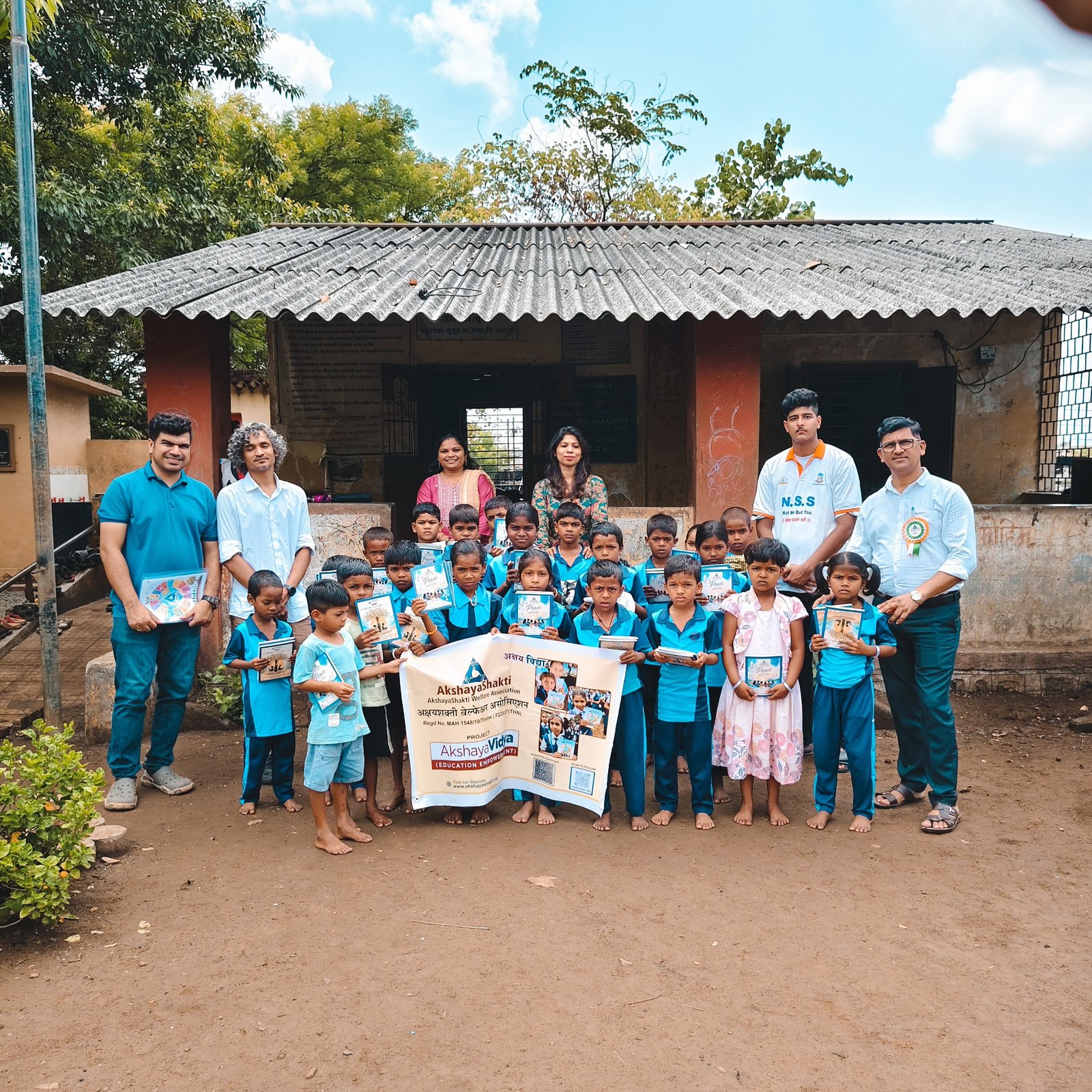 Reaching Every Child, Inspiring Every Dream- AkshayVidya Notebook Distribution Drive